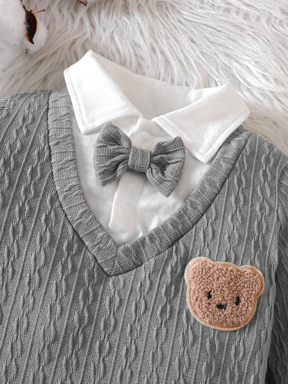 Baby Boys Long-Sleeve Gentleman Romper