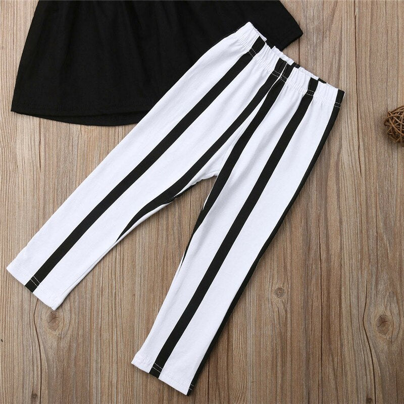 Summer Girl Strap Tops + Striped Pants Sets