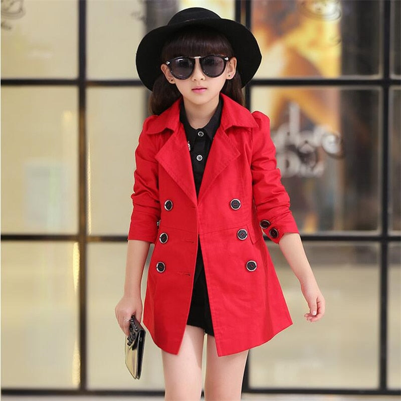 Trendy London Girl Trench Coat