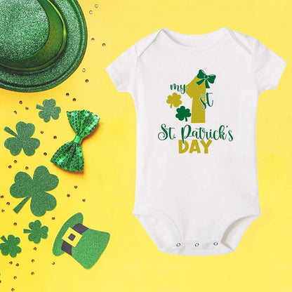 'Cute As A Clover' Baby St. Patrick's Day Onesie