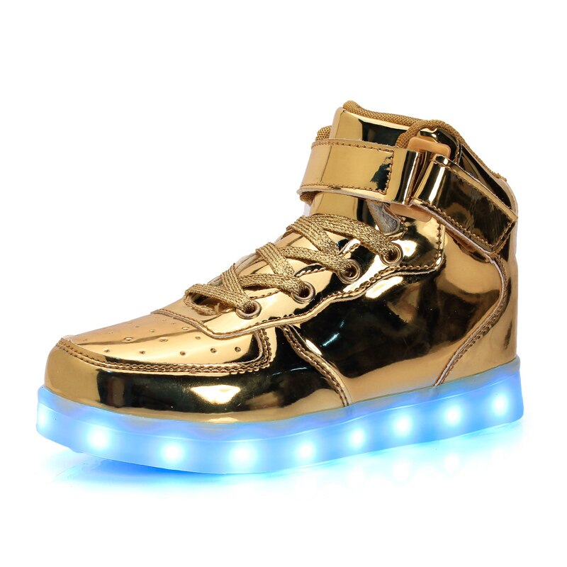 Hi-Top LED Light Sneakers (sizes 9-4.5)