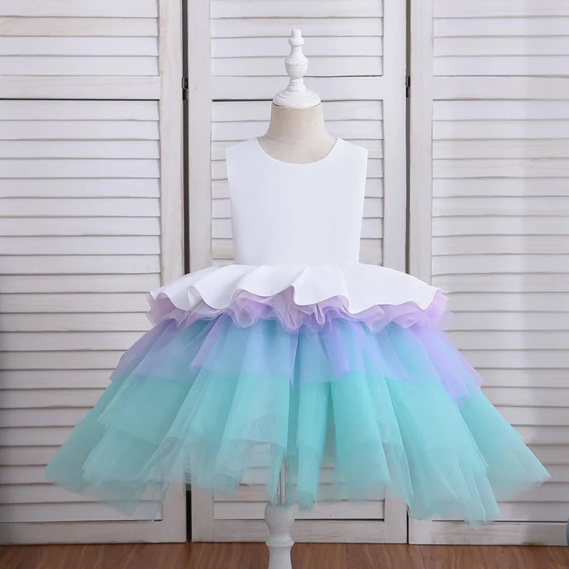 Pastel Spring Layered Tulle Fairy Dress