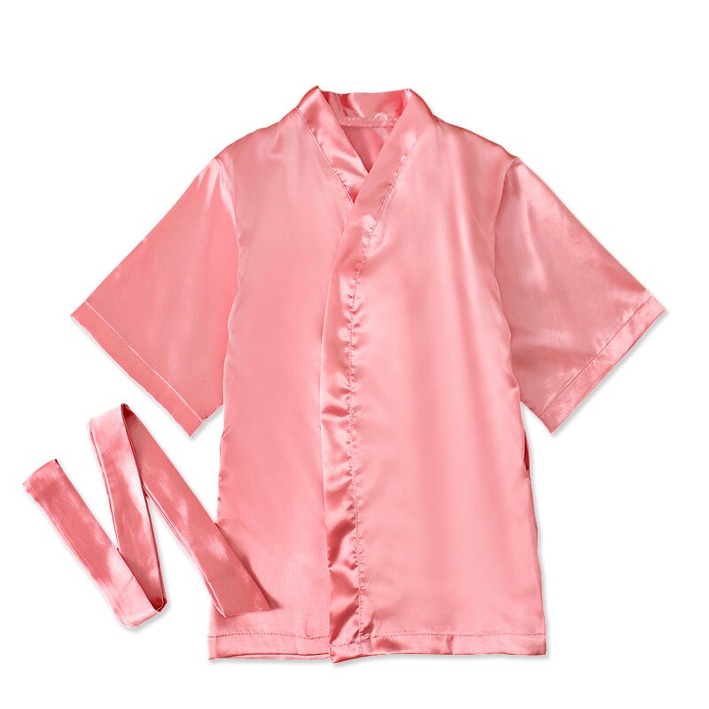 Satin Pink Princess Girls Robe