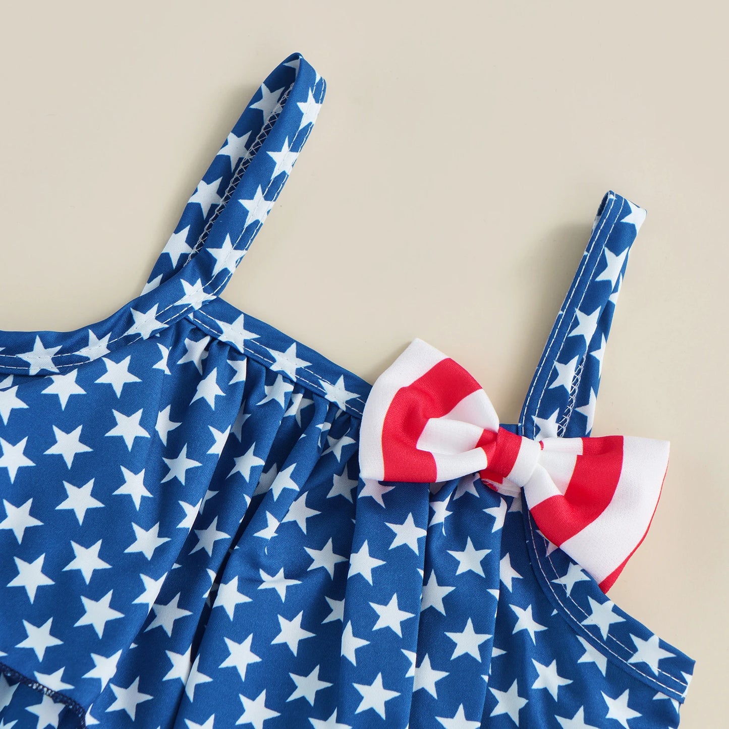 Little Miss 'Stars, Stripes & Bows' Top & Shorts